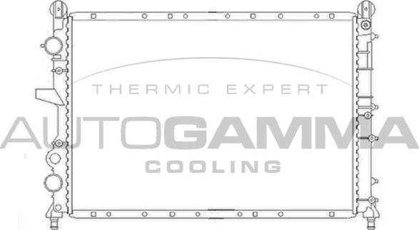 Autogamma 100018 - Radiators, Motora dzesēšanas sistēma autodraugiem.lv