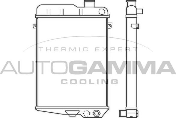 Autogamma 100039 - Radiators, Motora dzesēšanas sistēma autodraugiem.lv