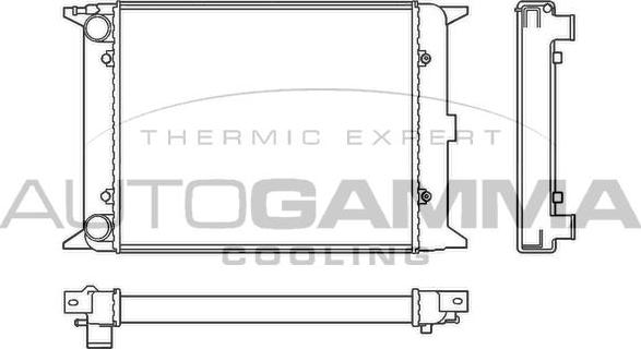 Autogamma 100036 - Radiators, Motora dzesēšanas sistēma autodraugiem.lv