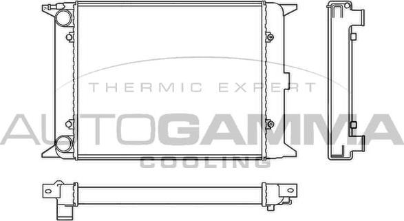 Autogamma 100037 - Radiators, Motora dzesēšanas sistēma autodraugiem.lv