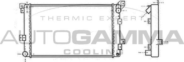 Autogamma 100145 - Radiators, Motora dzesēšanas sistēma autodraugiem.lv