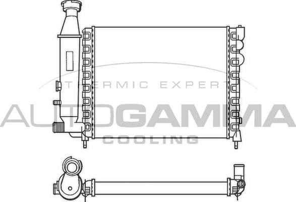 Autogamma 100146 - Radiators, Motora dzesēšanas sistēma autodraugiem.lv