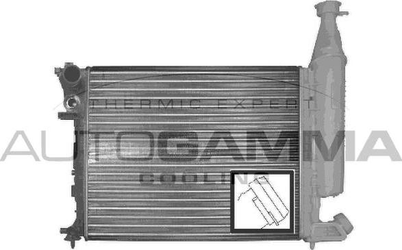 Autogamma 100155 - Radiators, Motora dzesēšanas sistēma autodraugiem.lv