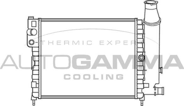 Autogamma 100150 - Radiators, Motora dzesēšanas sistēma autodraugiem.lv