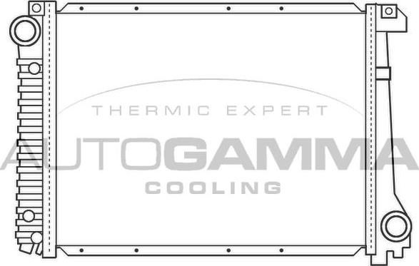 Autogamma 100103 - Radiators, Motora dzesēšanas sistēma autodraugiem.lv