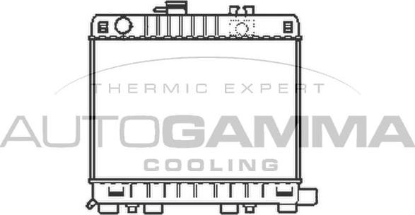 Autogamma 100114 - Radiators, Motora dzesēšanas sistēma autodraugiem.lv