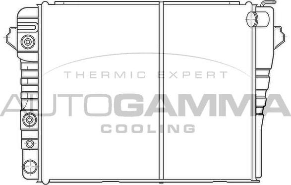 Autogamma 100110 - Radiators, Motora dzesēšanas sistēma autodraugiem.lv