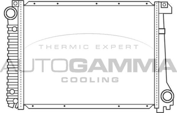 Autogamma 100130 - Radiators, Motora dzesēšanas sistēma autodraugiem.lv