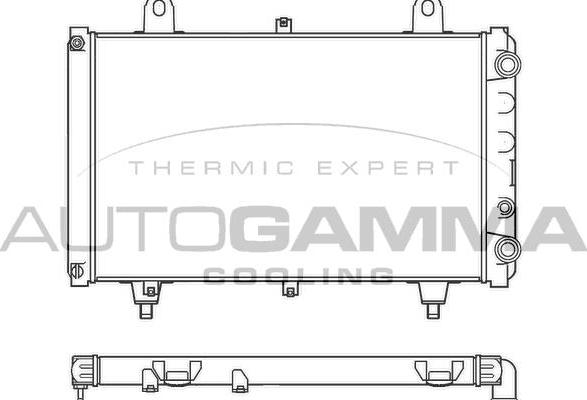 Autogamma 100174 - Radiators, Motora dzesēšanas sistēma autodraugiem.lv