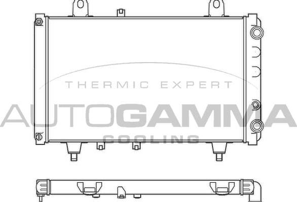 Autogamma 100175 - Radiators, Motora dzesēšanas sistēma autodraugiem.lv