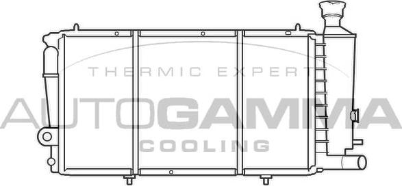 Autogamma 100172 - Radiators, Motora dzesēšanas sistēma autodraugiem.lv