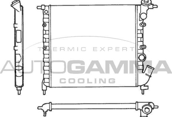 Autogamma 100848 - Radiators, Motora dzesēšanas sistēma autodraugiem.lv