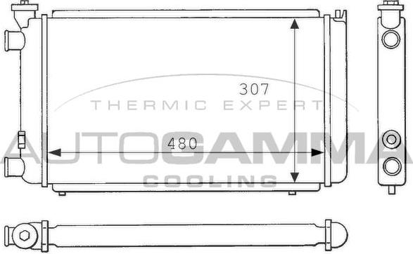 Autogamma 100842 - Radiators, Motora dzesēšanas sistēma autodraugiem.lv