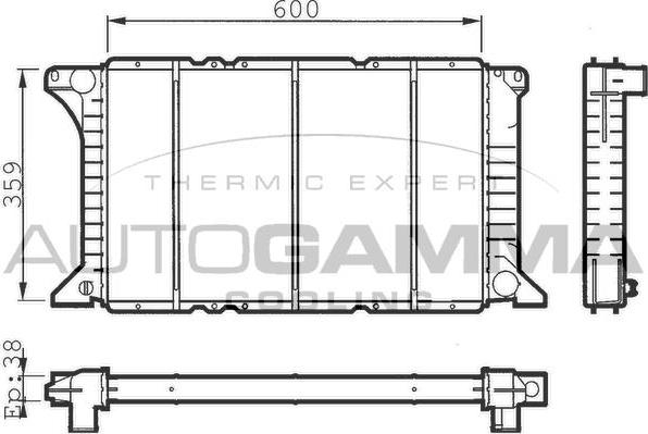 Autogamma 100394 - Radiators, Motora dzesēšanas sistēma autodraugiem.lv