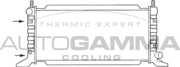 Autogamma 100342 - Radiators, Motora dzesēšanas sistēma autodraugiem.lv