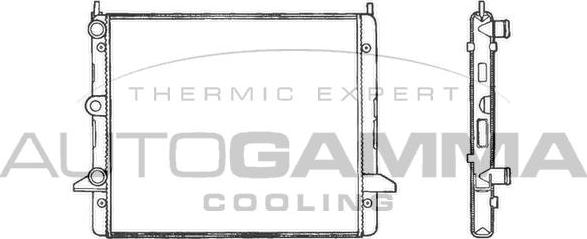 Autogamma 100359 - Radiators, Motora dzesēšanas sistēma autodraugiem.lv