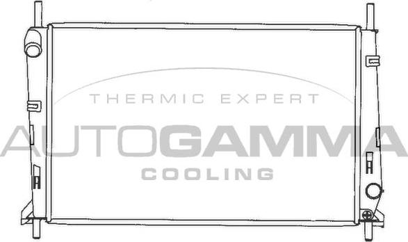 Autogamma 100370 - Radiators, Motora dzesēšanas sistēma autodraugiem.lv