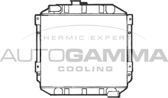 Autogamma 100325 - Radiators, Motora dzesēšanas sistēma autodraugiem.lv