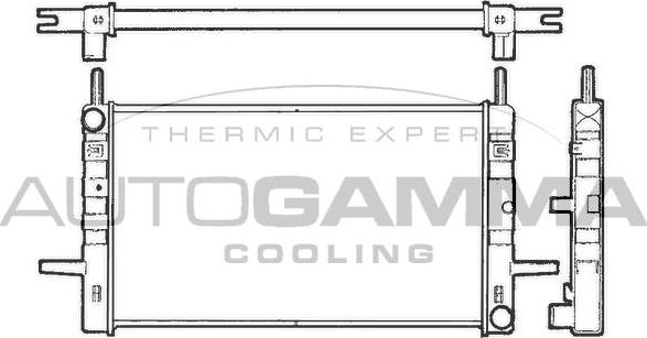 Autogamma 100374 - Radiators, Motora dzesēšanas sistēma autodraugiem.lv