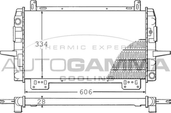 Autogamma 100376 - Radiators, Motora dzesēšanas sistēma autodraugiem.lv