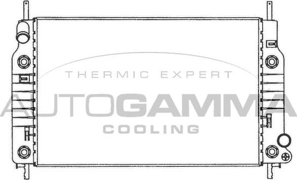 Autogamma 100371 - Radiators, Motora dzesēšanas sistēma autodraugiem.lv