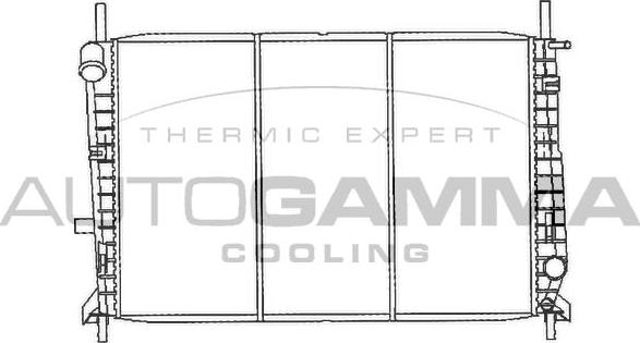 Autogamma 100372 - Radiators, Motora dzesēšanas sistēma autodraugiem.lv