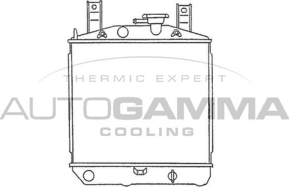 Autogamma 100242 - Radiators, Motora dzesēšanas sistēma autodraugiem.lv