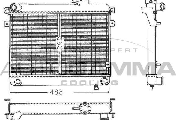 Autogamma 100252 - Radiators, Motora dzesēšanas sistēma autodraugiem.lv