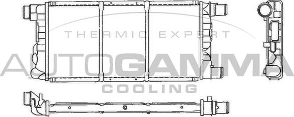 Autogamma 101296 - Radiators, Motora dzesēšanas sistēma autodraugiem.lv