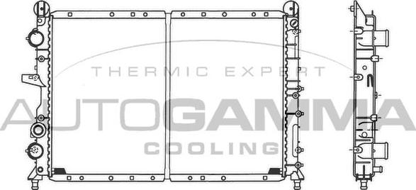 Autogamma 100268 - Radiators, Motora dzesēšanas sistēma autodraugiem.lv