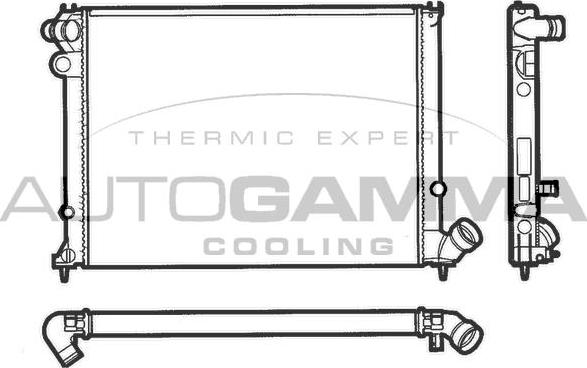 Autogamma 100210 - Radiators, Motora dzesēšanas sistēma autodraugiem.lv