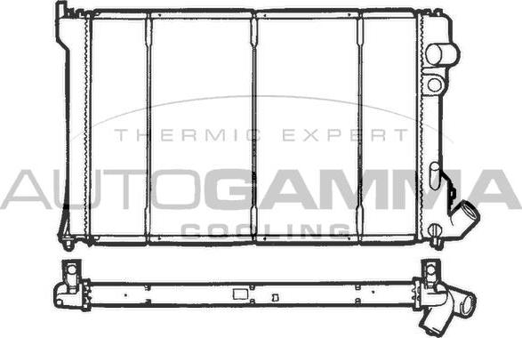 Autogamma 100211 - Radiators, Motora dzesēšanas sistēma autodraugiem.lv