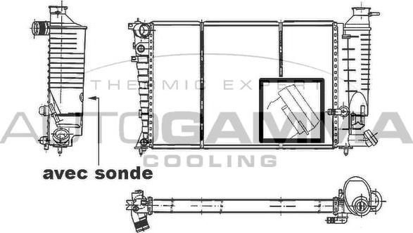 Autogamma 100236 - Radiators, Motora dzesēšanas sistēma autodraugiem.lv