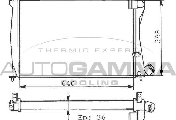 Autogamma 100220 - Radiators, Motora dzesēšanas sistēma autodraugiem.lv