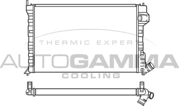 Autogamma 100221 - Radiators, Motora dzesēšanas sistēma autodraugiem.lv