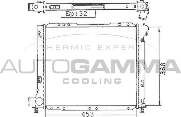 Autogamma 100278 - Radiators, Motora dzesēšanas sistēma autodraugiem.lv