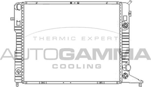 Autogamma 100711 - Radiators, Motora dzesēšanas sistēma autodraugiem.lv