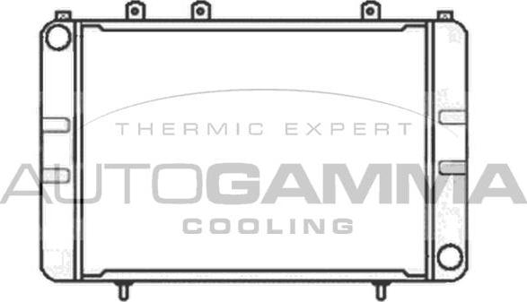 Autogamma 100712 - Radiators, Motora dzesēšanas sistēma autodraugiem.lv