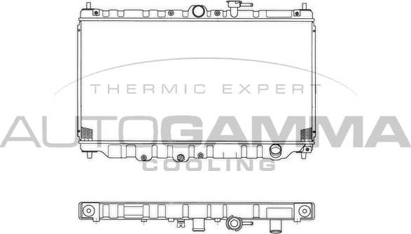 Autogamma 101992 - Radiators, Motora dzesēšanas sistēma autodraugiem.lv