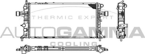 Autogamma 101449 - Radiators, Motora dzesēšanas sistēma autodraugiem.lv