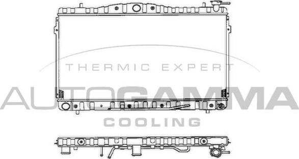 Autogamma 101444 - Radiators, Motora dzesēšanas sistēma autodraugiem.lv