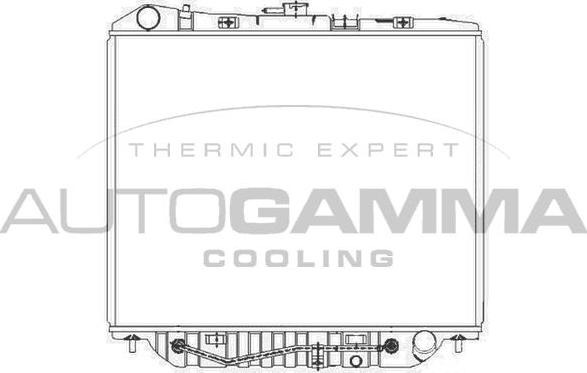 Autogamma 101448 - Radiators, Motora dzesēšanas sistēma autodraugiem.lv