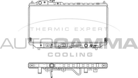 Autogamma 101451 - Radiators, Motora dzesēšanas sistēma autodraugiem.lv