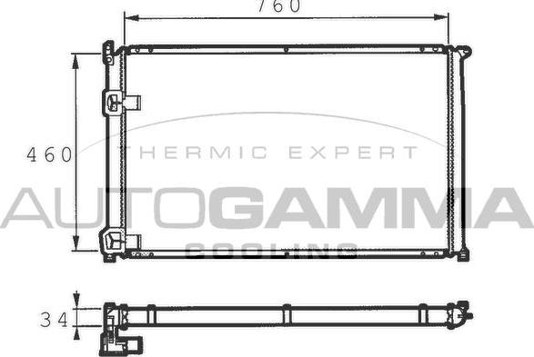 Autogamma 101458 - Radiators, Motora dzesēšanas sistēma autodraugiem.lv