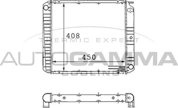 Autogamma 101091 - Radiators, Motora dzesēšanas sistēma autodraugiem.lv