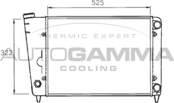 Autogamma 101048 - Radiators, Motora dzesēšanas sistēma autodraugiem.lv