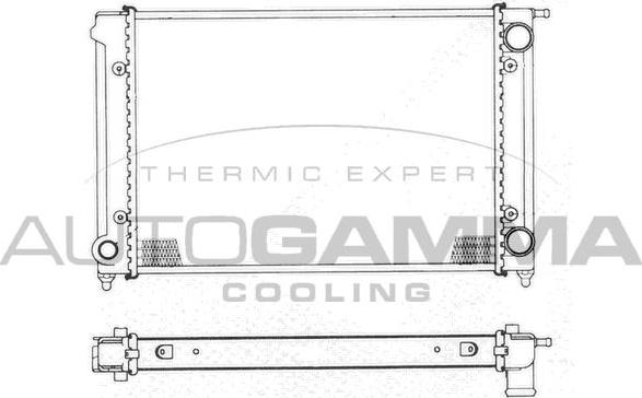 Autogamma 101054 - Radiators, Motora dzesēšanas sistēma autodraugiem.lv