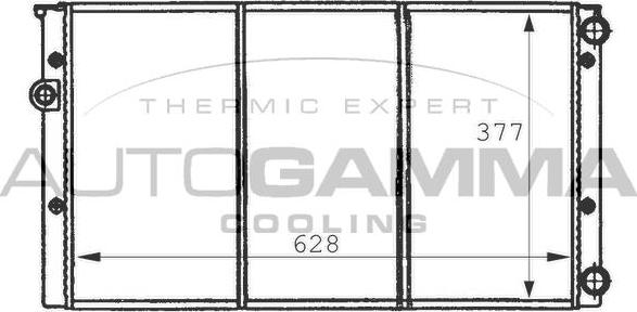 Autogamma 101057 - Radiators, Motora dzesēšanas sistēma autodraugiem.lv