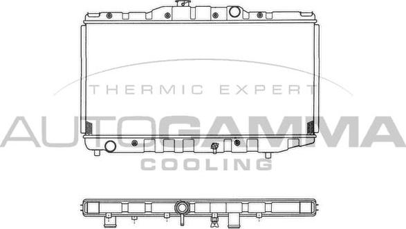 Autogamma 101008 - Radiators, Motora dzesēšanas sistēma autodraugiem.lv