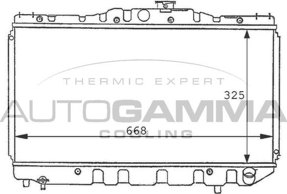 Autogamma 101003 - Radiators, Motora dzesēšanas sistēma autodraugiem.lv